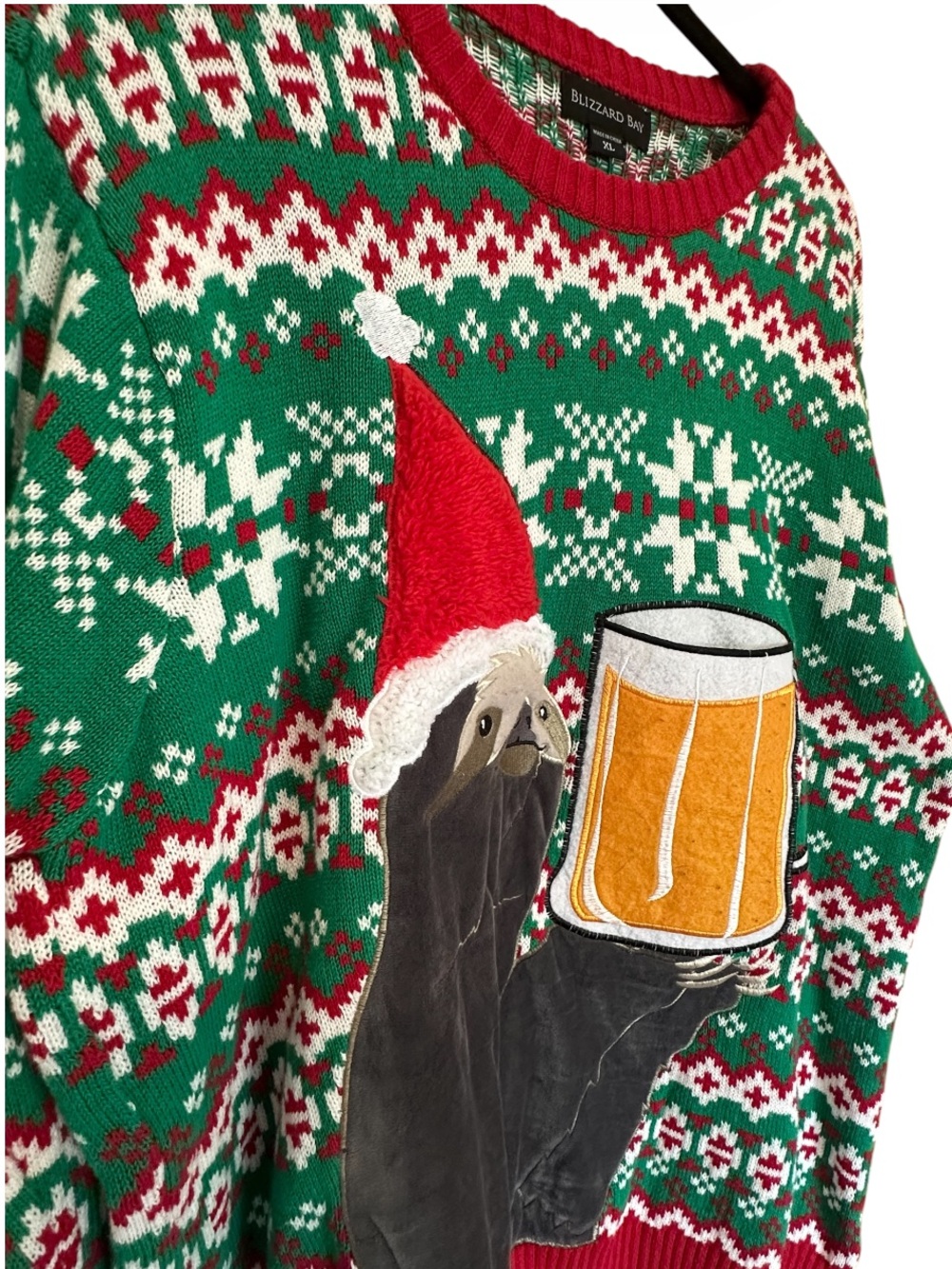 Buzzard Bay Men's UGLY CHRISTMAS SWEATER ALERT Size XL - Picture 3 of 8